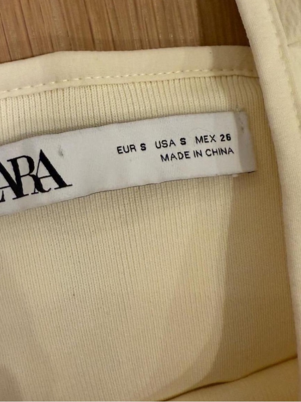 Zara Cream One-Shoulder Ruffle Top - Picture 4 of 4